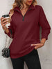 Marcatino™ | Loshangende Schouders met Rits Sweatshirt