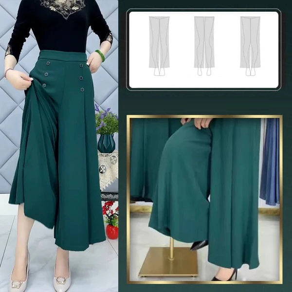 Marcatino™ WigePants: Comfortabele Wijde Pijpen Geplooide Broek