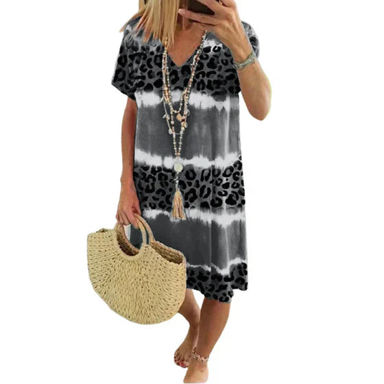 Marcatino™ LeopardDress: Dames Luipaard Print Jurk