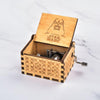 MusicBox 1+1 GRATIS - Hand Zwengel Houten Muziekdoos