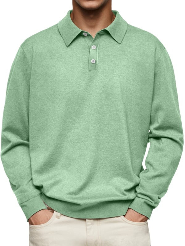 Marcatino™ | Casual en Comfortabele Lange Mouwen Heren Poloshirt