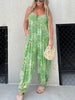 Marcatino™ LooseJumpsuit: Jumpsuit met Losse Geprinte Schouderband