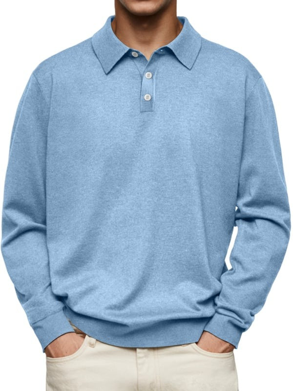 Marcatino™ | Casual en Comfortabele Lange Mouwen Heren Poloshirt