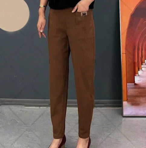 Marcatino™ CottonPants: Casual Katoenen Elastische Damesbroek