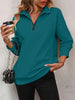 Marcatino™ | Loshangende Schouders met Rits Sweatshirt