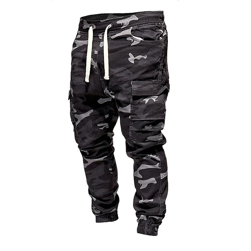 Marcatino™ | Koord Elastische Taille Camouflage Sweatpants Sportieve Jogger Met Meerdere Zakken