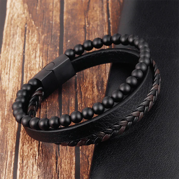 BraceletCharm 1+1 GRATIS: Kalmerende Natuurlijk Steen Anxiety Charme Armband