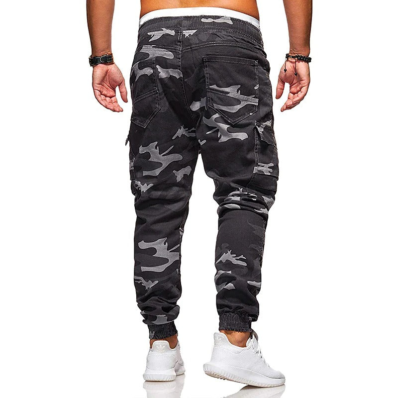 Marcatino™ | Koord Elastische Taille Camouflage Sweatpants Sportieve Jogger Met Meerdere Zakken