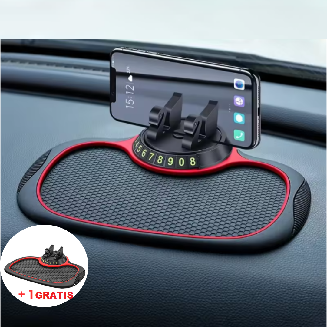 DashboardMat 1+1 GRATIS: 3 in 1 Auto Dashboard Anti-slip Telefoonstootkussen