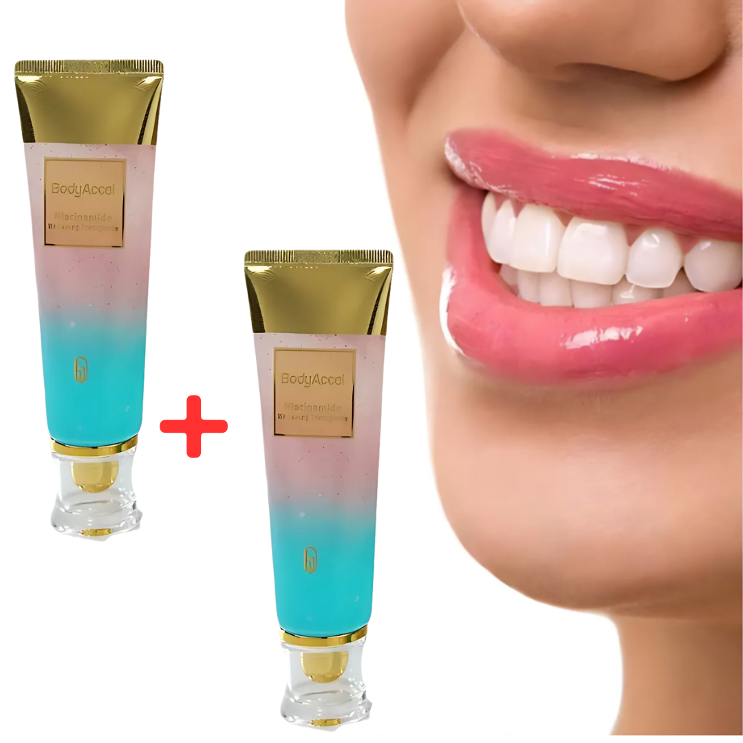 WhiteTooth 1+1 GRATIS: Niacinamide Witmaking En Vlekverwijdering Tandpasta