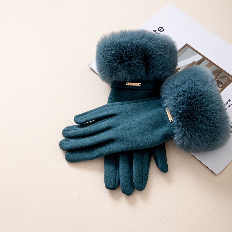 Marcatino™ | Winter Elegante Fluwelen Verdikte Dameshandschoenen
