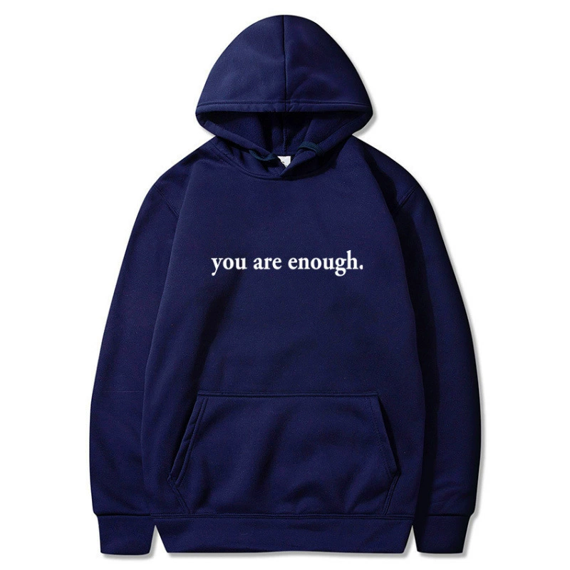 Sweatshirt: Hoodie Met Voor En Achterkant Opdruk Bericht