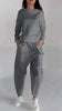 Marcatino™ Casual Ronde Hals Lang Mouw Tweedelig Kostuum