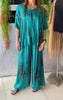 Marcatino™ | Boho Vintage Losse Satijn Casual Ronde Hals Set
