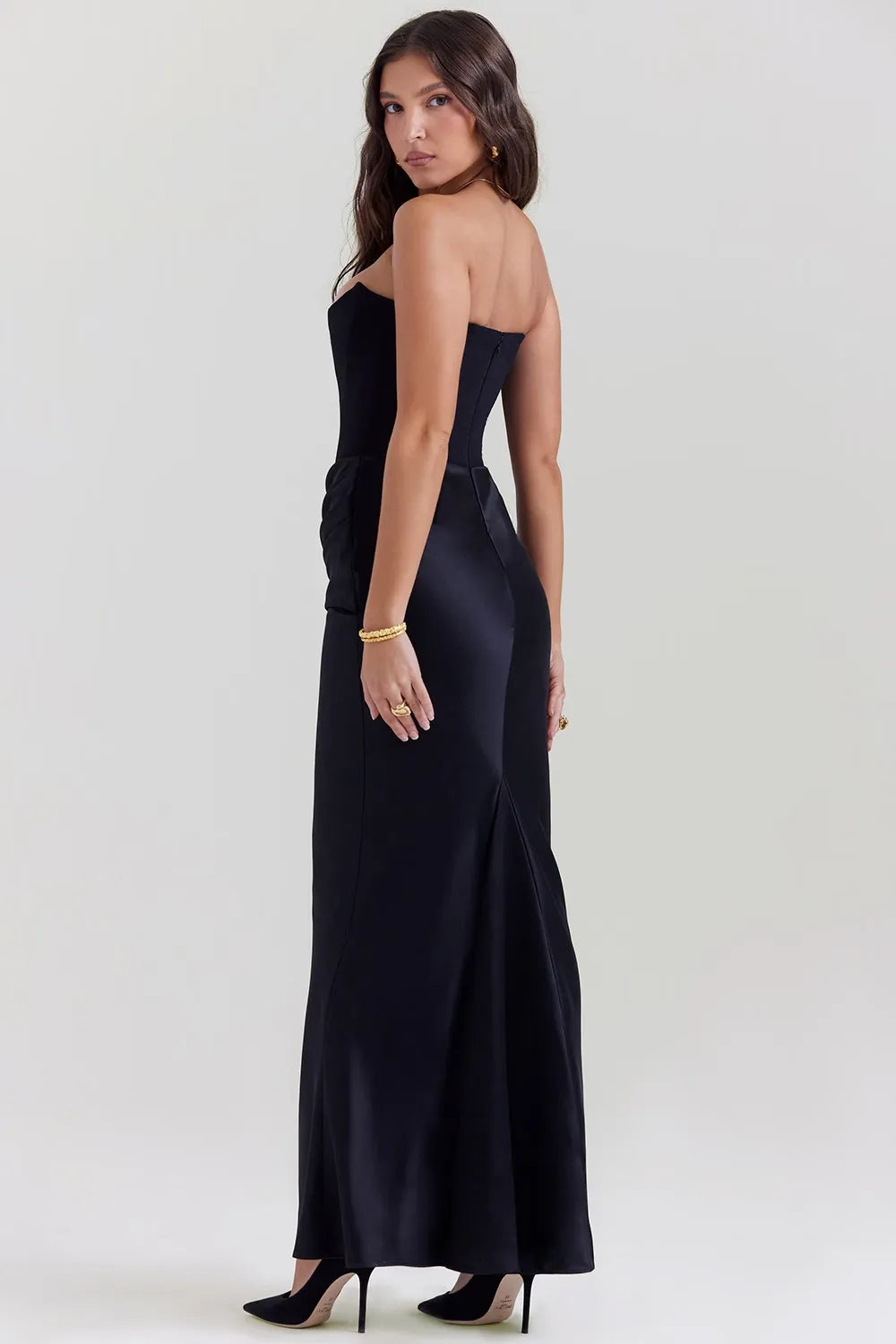 Marcatino™ | Maxi Jurk Zwart