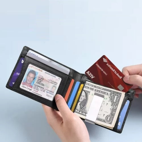 Marcatino™ RFIDWallet: Ultra Slank En Veilig RFID Leder Portemonnee Voor Mannen