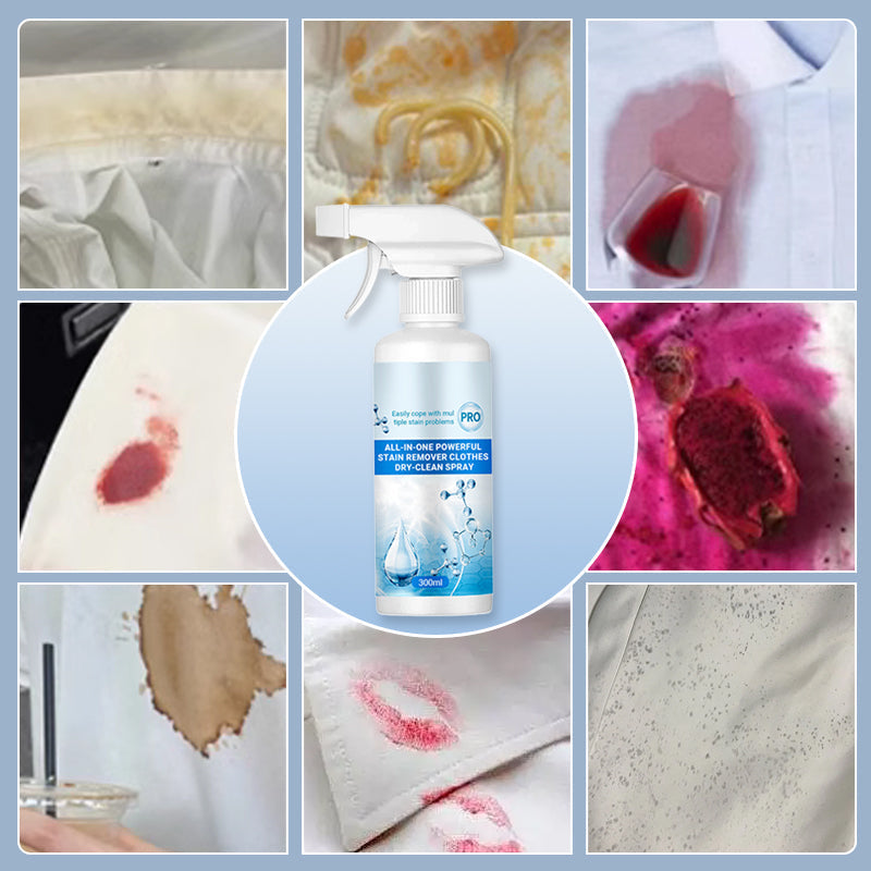 StainRemover 1+1 GRATIS: Alles-in-Eén Vlekverwijderende Kledingspray Voor Chemisch Reinigen