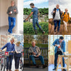 Marcatino™ MenJeans:  Rechte Pasvorm Stretch Jeans Met Hoge Taille Voor Mannen