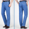 Marcatino™ MenJeans:  Rechte Pasvorm Stretch Jeans Met Hoge Taille Voor Mannen