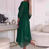 Marcatino™ | Vrouwen V-hals Lichtgewicht Chiffon Jurken