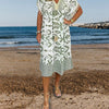 Marcatino™ CasualDress: V-Hals Franjes Mouwen, Casual Boho Zomer Jurk