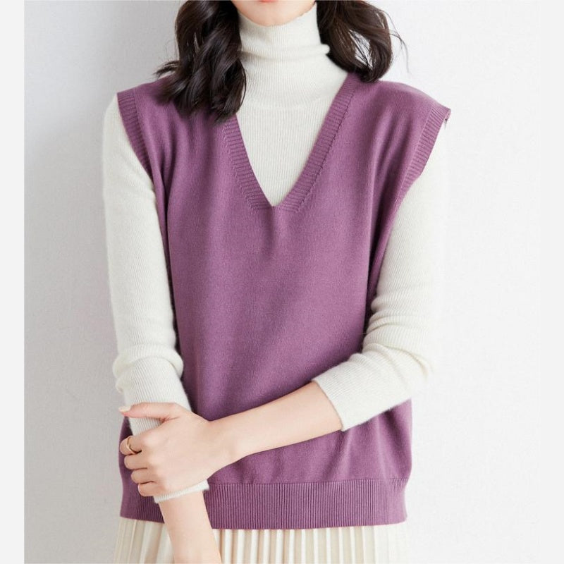 Marcatino™ | Gebreid Vest Met Ultrazachte V-hals Voor Dames