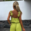 Marcatino™ | Mouwloze Jumpsuit Met Wijde Pijpen