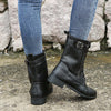 Marcatino™ WomenBoots: Dameslaarzen met Ronde Neus en Ritssluiting aan de Zijkant