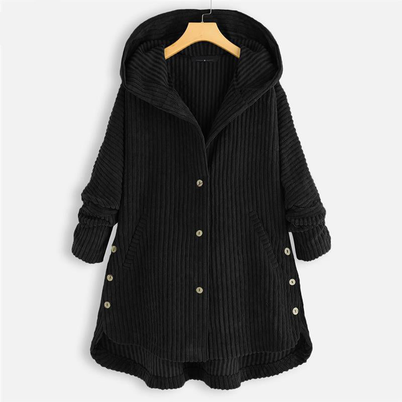 Marcatino™ | Casual Jas Met Verdikte Capuchon En Knopen Voor Dames