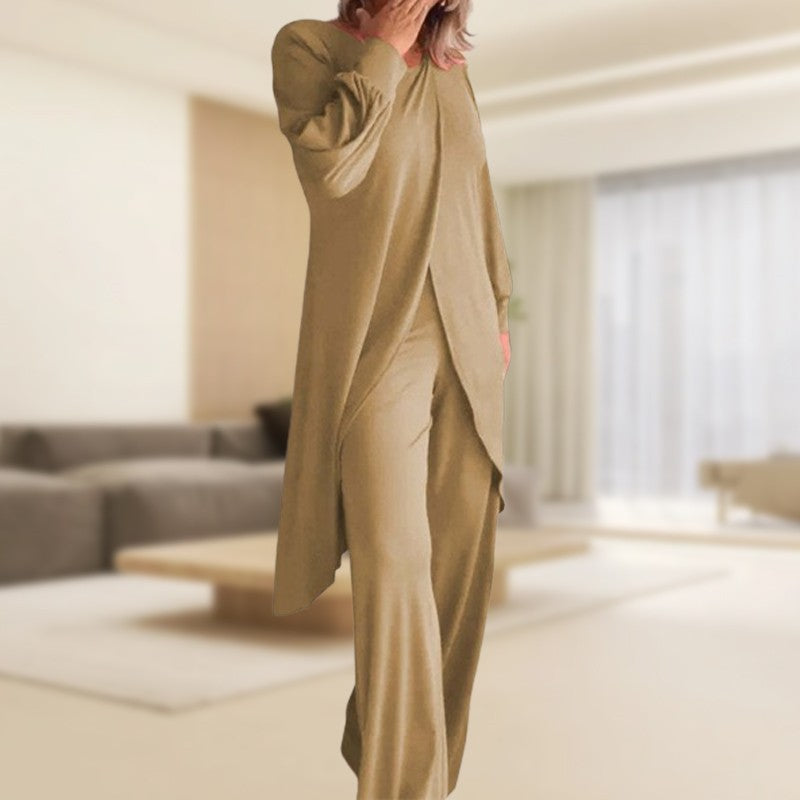 Marcatino™ ComfySet: Ultrazachte En Comfortabele Dames Top En Broek Set