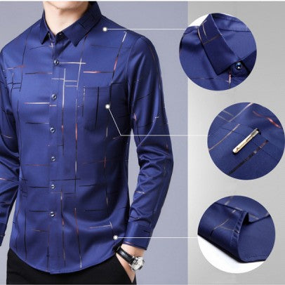 Marcatino™ AntiWrinkleShirt: Dun Strijkvrij Herenoverhemd