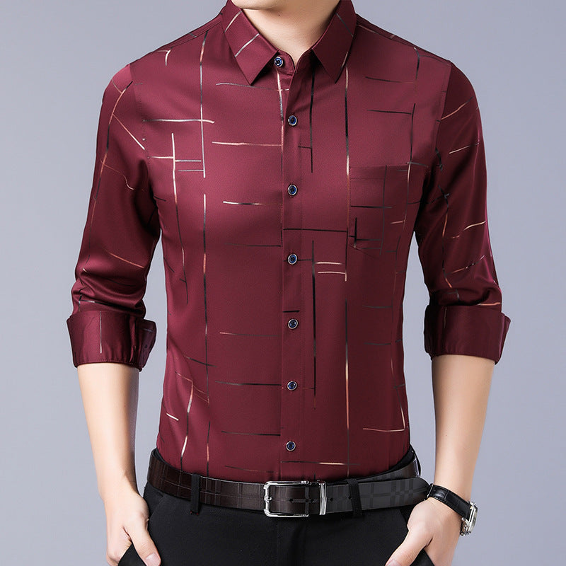 Marcatino™ AntiWrinkleShirt: Dun Strijkvrij Herenoverhemd