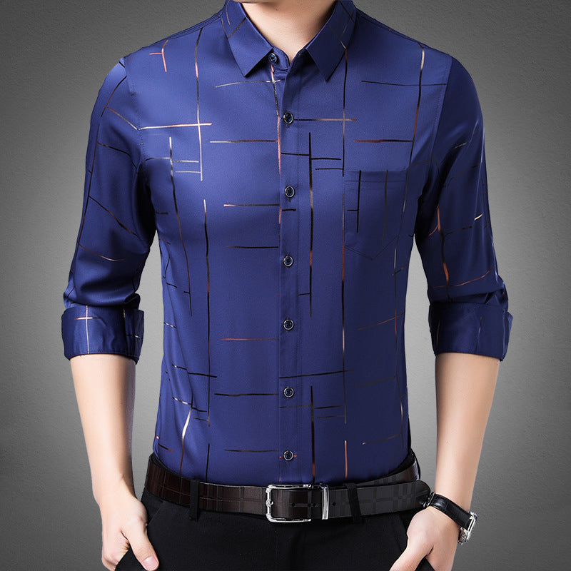 Marcatino™ AntiWrinkleShirt: Dun Strijkvrij Herenoverhemd