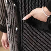 Marcatino™ | Damesoverjas Met Dubbele Rij Knopen en Pluche Voering