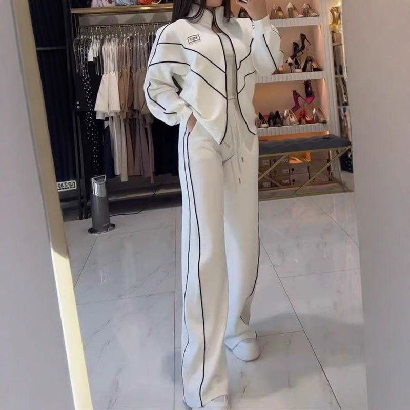 Marcatino™ | Gestreepte Coltrui & Wijde Broek Set