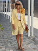 Marcatino™ CoatSet: Dames Lange Mouw Jas en Korte Broek Set