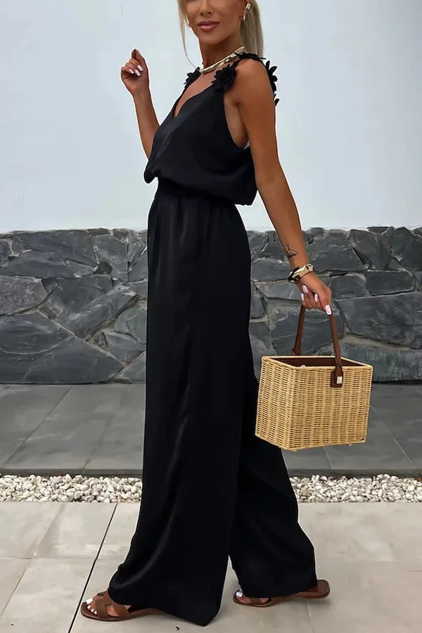 Marcatino™ | Mouwloze Jumpsuit Met Wijde Pijpen